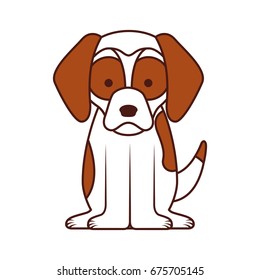 cute dog mascot icon