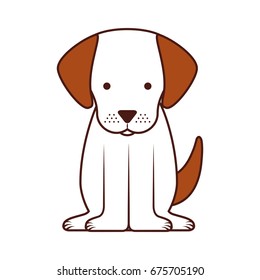 cute dog mascot icon