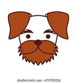 cute dog mascot icon