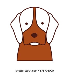 cute dog mascot icon