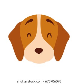 cute dog mascot icon