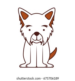 cute dog mascot icon