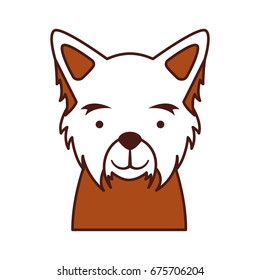 cute dog mascot icon