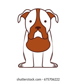 cute dog mascot icon