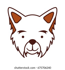 cute dog mascot icon