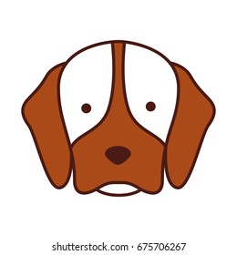 cute dog mascot icon