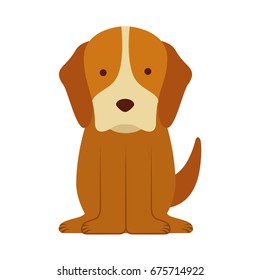 cute dog mascot icon