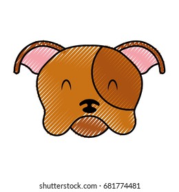 cute dog mascot icon