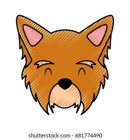 cute dog mascot icon