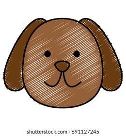 cute dog mascot icon