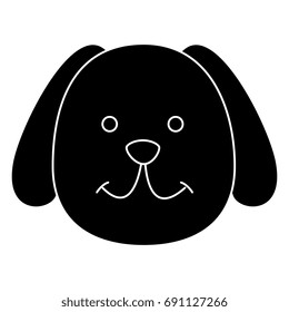 cute dog mascot icon