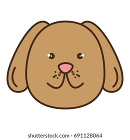 cute dog mascot icon