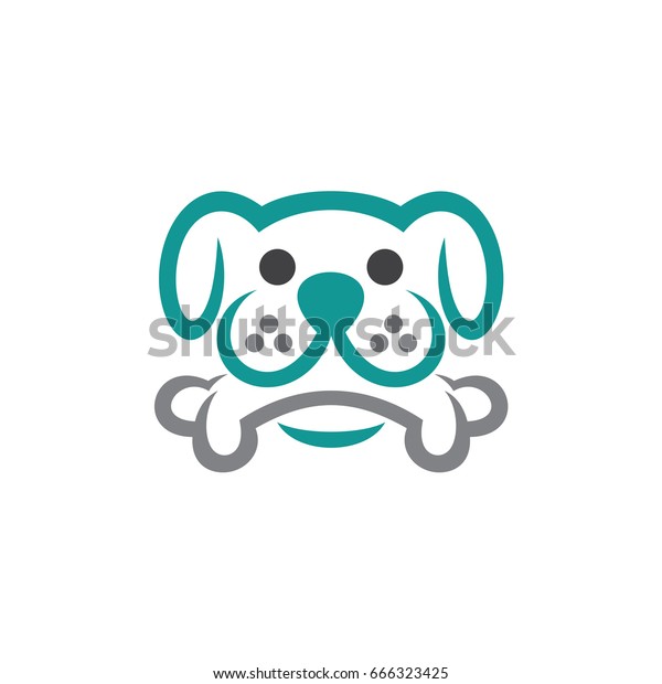 かわいい犬のマスコットロゴ のベクター画像素材 ロイヤリティフリー