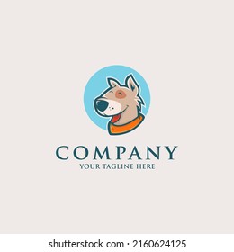 Cute Dog Mascot Logo vector