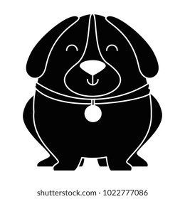 cute dog with necklace