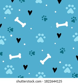 cute dog pattern vector illustration
