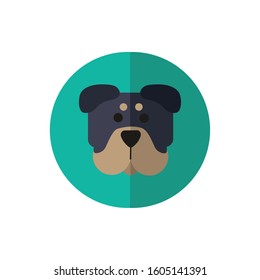 cute dog pet head character vector illustration design