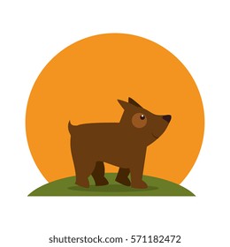 cute dog pet icon