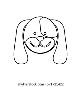 Cute dog pet icon vector illustration graphic design