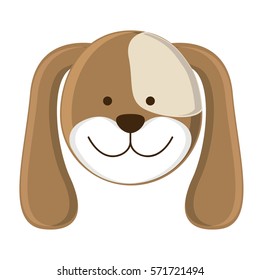 Cute dog pet icon vector illustration graphic design