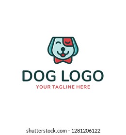 Cute dog Pet logo