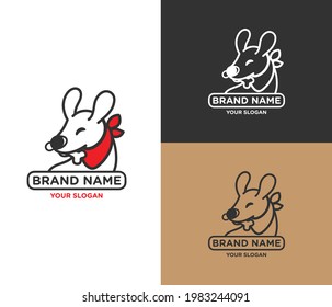 Cute Dog Pet Store Logo