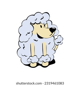 Cute dog print design. Vector illustration design for fashion fabrics, textile graphics, prints. 