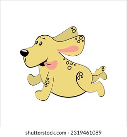 Cute dog print design. Vector illustration design for fashion fabrics, textile graphics, prints. 