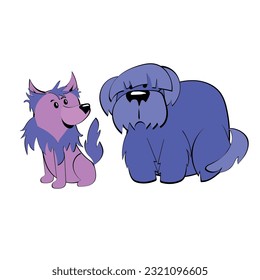 Cute dog print design. Vector illustration design for fashion fabrics, textile graphics, prints. 