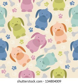 cute dog seamless