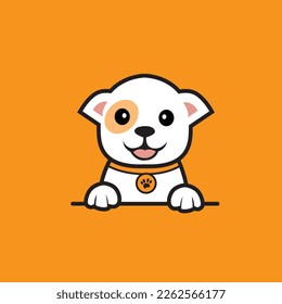 cute dog seamless design vector