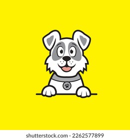 cute dog seamless design vector