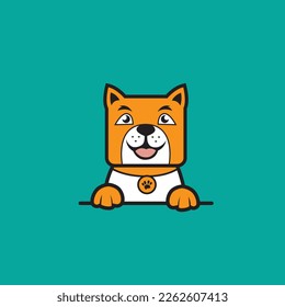 cute dog seamless design vector