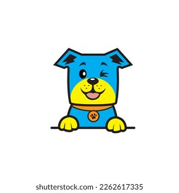 cute dog seamless design vector