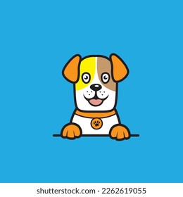 cute dog seamless design vector