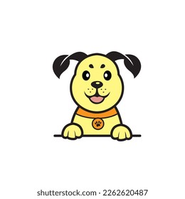 cute dog seamless design vector