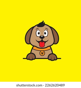 cute dog seamless design vector