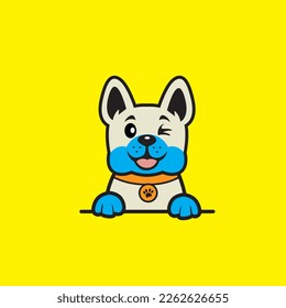 cute dog seamless design vector