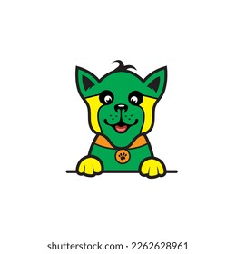 cute dog seamless design vector