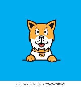 cute dog seamless design vector