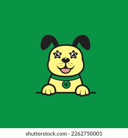 cute dog seamless design vector