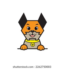 cute dog seamless design vector