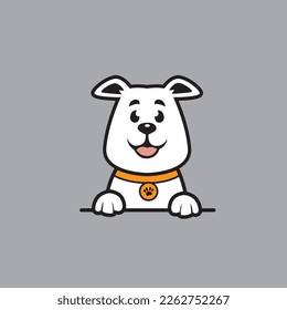 cute dog seamless design vector