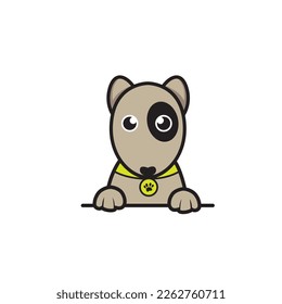 cute dog seamless design vector