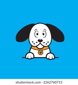 cute dog seamless design vector