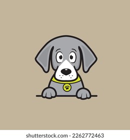 cute dog seamless design vector