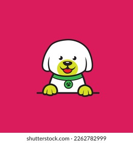 cute dog seamless design vector