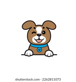 cute dog seamless design vector