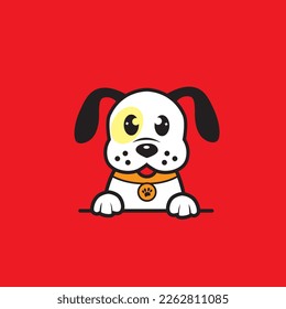 cute dog seamless design vector