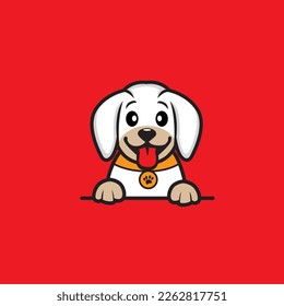 cute dog seamless design vector